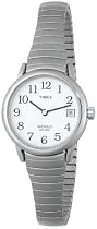 Timex Women's Easy Reader Silver-Tone Expansion Band Stainless Steel Bracelet Watch #T2H371