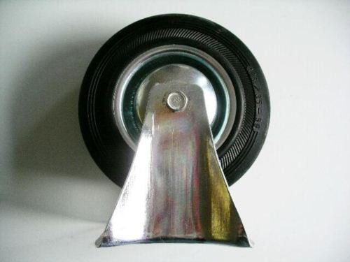 Kugelgelagerte Vollgummi Bockrolle 100mm