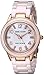 Anne Klein Women's 10/9344RGLP Crystal-Accented Watch with White Ceramic Band