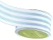 May Arts 2-Inch Wide Ribbon, Light Blue and White Stripe