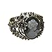 Generic Style Retro Queen Bangle Bracelet Relief Carved Cameo Statue Rhinestones