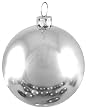 Shiny Light Silver Commercial Shatterproof Christmas Ball Ornament 4" (100mm)