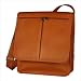 David King Vertical Messenger Bag with Two Front Zippers 192B Color: Black