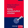 Richtig wissenschaftlich schreiben. Wissenschaftssprache in Regeln und �bungen