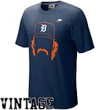 Nike Kirk Gibson Detroit Tigers Hair-itage T-shirt - Navy Blue (XXX-Large)