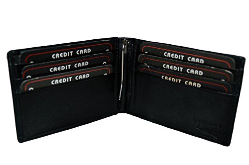 Leatherboss money clip wallet with outside id window - …