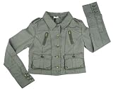 Women's Olive Vintage Military-Style Jacket