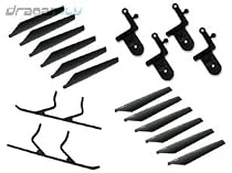 ESky Lama II V4 Helicopter Accessory Parts Kit Incl Replacement Blade Sets, Landing Skids & Grip Set