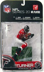 McFarlane Toys NFL Sports Picks Series 20 2009 Wave 1 Action Figure Michael Turner (Atlanta Falcons) Red Jersey Chase Alternate Variant Action Figure