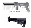 Tippmann A5 A-5 Flatline Barrel + Paintball Stock
