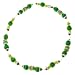 Green Crochet Beaded Collar Necklace
