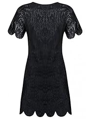 Polyester Lace Shift  Dress with a Court Train 