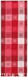 Hand Woven Elegant Jacquard 100% Cotton Cube Red Table Runners 12x72 Inches Set of Two