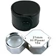 15X Jewelers Hex Loupe Chrome Watch Coin Stamp Tool New