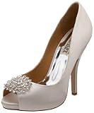 Badgley Mischka Women's Lissa Open-Toe Pump,White,7 M US