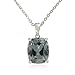 Sterling Silver Cushion-Cut Created Emerald title=