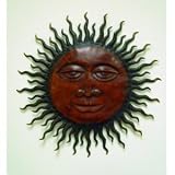 Sunburst Wall Aztec Abstract Metal Art Indoor Outdoor Sculpture