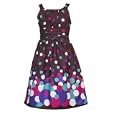 Rare Editions Girls 7-16 Multi Dot Dress