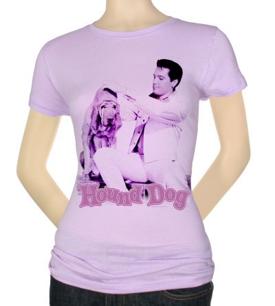 Women's: Elvis - Hound Dog T-Shirt, S - Lilac