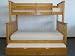 Bunk Bed Twin over Full Mission style in Honey with Twin Trundle