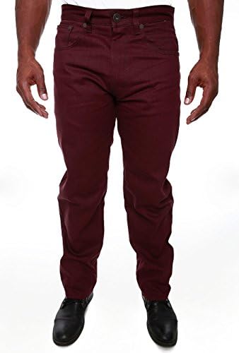 1761 - Burgundy Basic Raw Denim Jeans ( 50/32 )