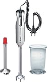 Produkt-Bild: Bosch MSM76PRO Stabmixer HomeProfessional / Extralanger Metallmixfu&szlig; zum Aufsch&auml;umen / zus&auml;tzlich Edelstahl-Mixfuss zum Mixen und P&uuml;rieren