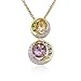 18k Yellow Gold Plated Sterling Silver Amethyst, title=