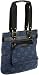 Salvatore Ferragamo Women's Fabric Handbag with Omega Detail, Blue/Black