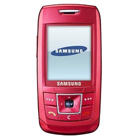 Samsung e250 Orange Pre-pay Mobile Phone Including �10 Airtime  - Pink