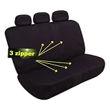 Univerisal Bench Car Seat Cover 40/60 and 50/50 Split Fb051 BLK R013
