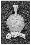 Logo Art Washington State Cougars Sterling Silver Basketball Pendant