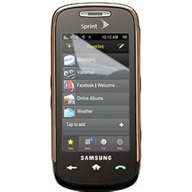 Amzer Super Clear Screen Protector Film with Cleaning Cloth for Samsung Instinct s30 SPH-M810 (Clear)