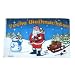 Fahne / Flagge Frohe Weihnachten Schneemann 90 x 150 cm