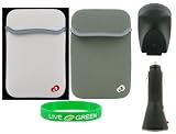3n1 Combo Non-OEM Amazon Kindle 2 Neoprene Sleeve Case with Black USB Car and Wall Charger