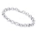 Sterling Silver Shiny Rolo Link Bracelet 7"