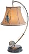 The Catch of the Day Fishing Reel Table Lamp with Decorative Shade