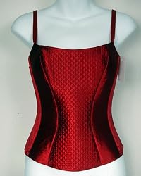 OnGossamer Satin Quited Bustier 2716