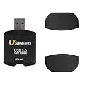 Uspeed Lecteur de Carte USB 3.0 peut lecteur SDXC, SDHC, SD, MMC, RS-MMC, TF(Micro SDXC, Micro SD, Micro SDHC), support UHS-I