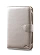 Acase Classic Kindle 3 (Latest Generation) Leather Case (Metallic Silver) with Screen Protector Film Clear (Invisible)