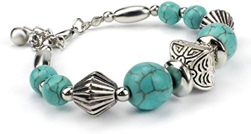 LoveMe Thai Silver Green Round Turquoise Bracelet