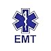 (2x) EMT - Sticker - Decal - Blue - Die Cut