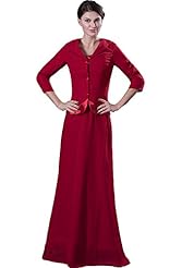 Taffeta Scoop Neck Evening Dress/Mother-of-the-Bride Dress/Prom Dress 