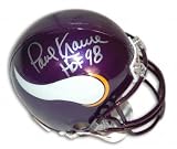 Paul Krause Autographed/Hand Signed Minnesota Vikings Mini Helmet with HOF 98 Inscription