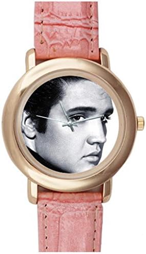 Dababy Custom Elvis Presley Steel metal leather band Watch Wrist Watch for women xmas gift