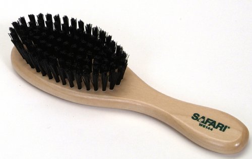 Dog Grooming Brushes:Safari Bristle Small-Medium Brush for Dogs with Wood Handle