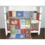 Bacati ABC/123 4 pc Crib Bedding Set