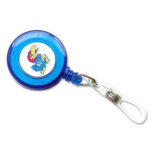 Kansas Jayhawks Retractable Badge Reel Id Ticket Clip Ncaa