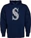 Seattle Mariners Navy Signature Hooded Sweatshirt - X-Large