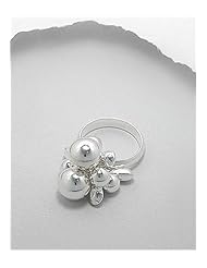 Ball Ring In 92.5 Sterling Silver