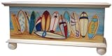 Surfboard Trunk - beach house furniture, toy chest, child room decor